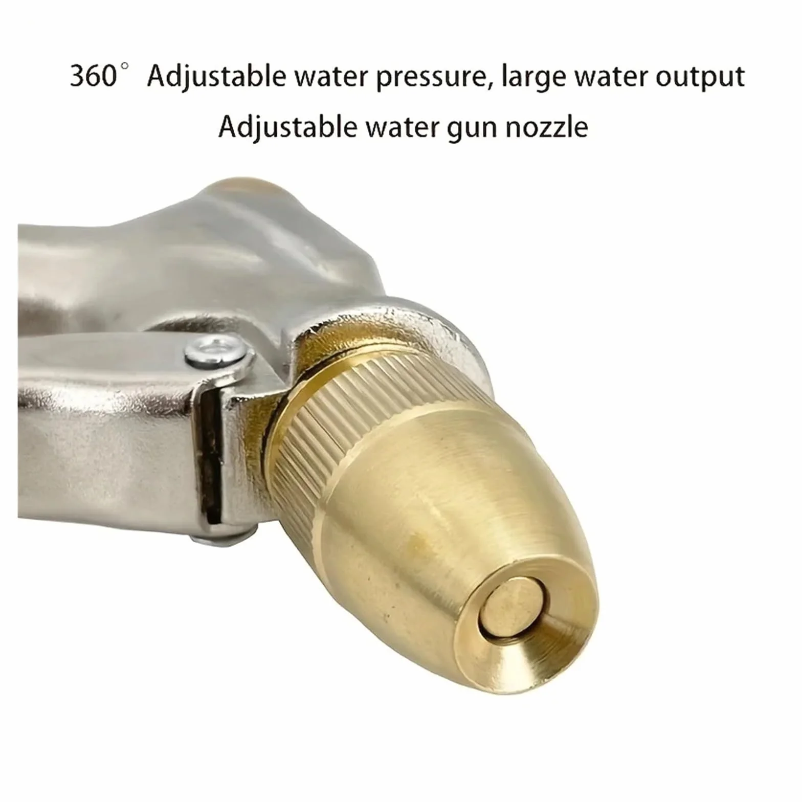 Pistola pulverizadora for manguera de jardín, portátil, agua a alta presión, ajustable, limpieza de metales, máquina de lavado de coches, boquilla de riego, espuma rociadora(Water Gun Set)