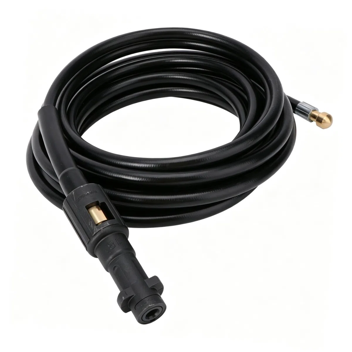Manguera para Hidrolavadora de Alta Presión 6m Compatible para Limpieza de Desagües y Alcantarillado, Material Duradero, Boquilla Estrecha para Espacios Reducidos