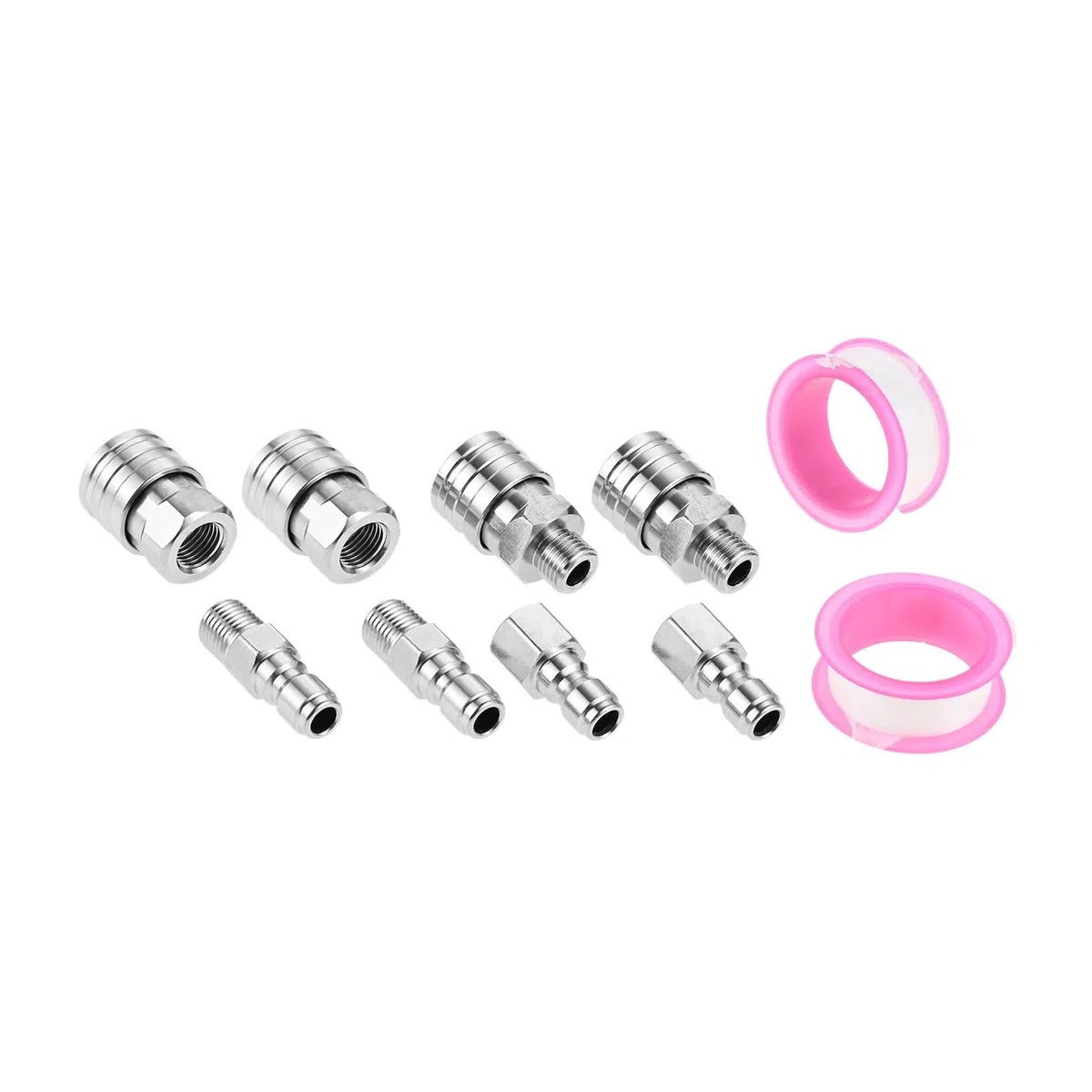 4ktis NPT 1/4 In Accesorios de lavadora a presión conexión rápida Acero inoxidable macho y hembra 5000 PSI para antifugas