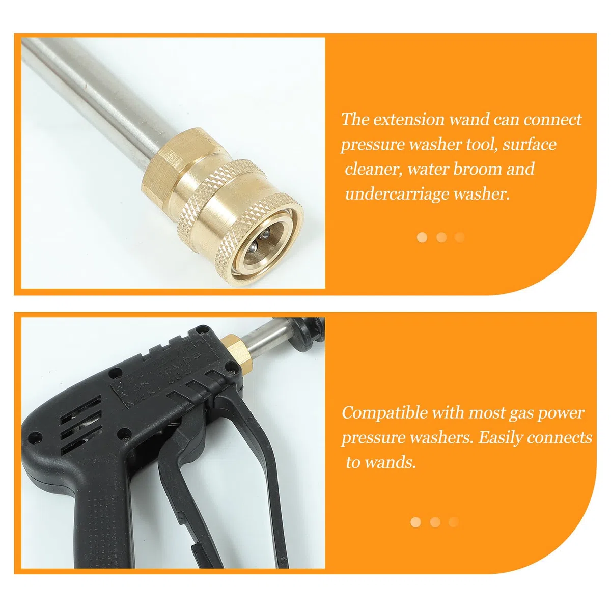 UKCOCO Accesorios para Hidrolimpiadora con Boquilla Ajustable para Limpieza de Coches y Vehículos Durable y Fácil de Usar Compatible con Pistolas y Accesorios de Lavado Kit Completo para