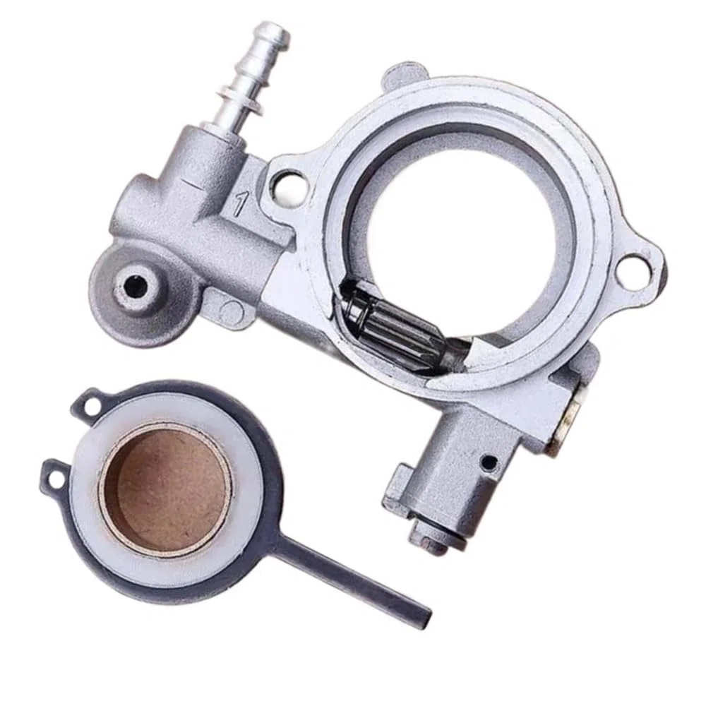 Engranaje sinfín de Aceite MS240 11216403203 11216407111 Compatible con motosierras 024 026 MS260 y más de 50,2 CC. Carcasa de transmisión del engrasador.(Oil Pump and Worm)