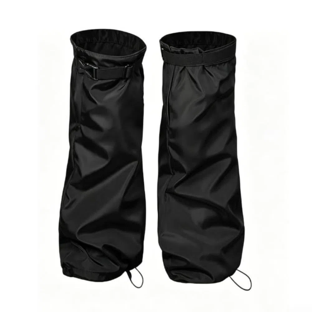 Protectores de piernas, 2 paquetes, protectores de corte de jardín, tela Oxford ajustable, costuras reforzadas impermeables, trabajo de cuidado del césped de granja (600D)