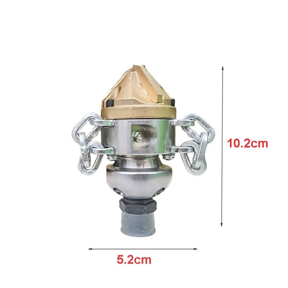 Accesorios para hidrolimpiadoras de Alta presión, Boquilla for hidrolavadora de Acero Inoxidable, 105-300 Bar, 1/2" Hembra M22, rotación >80 l/min(1i2 Female 100lpm)