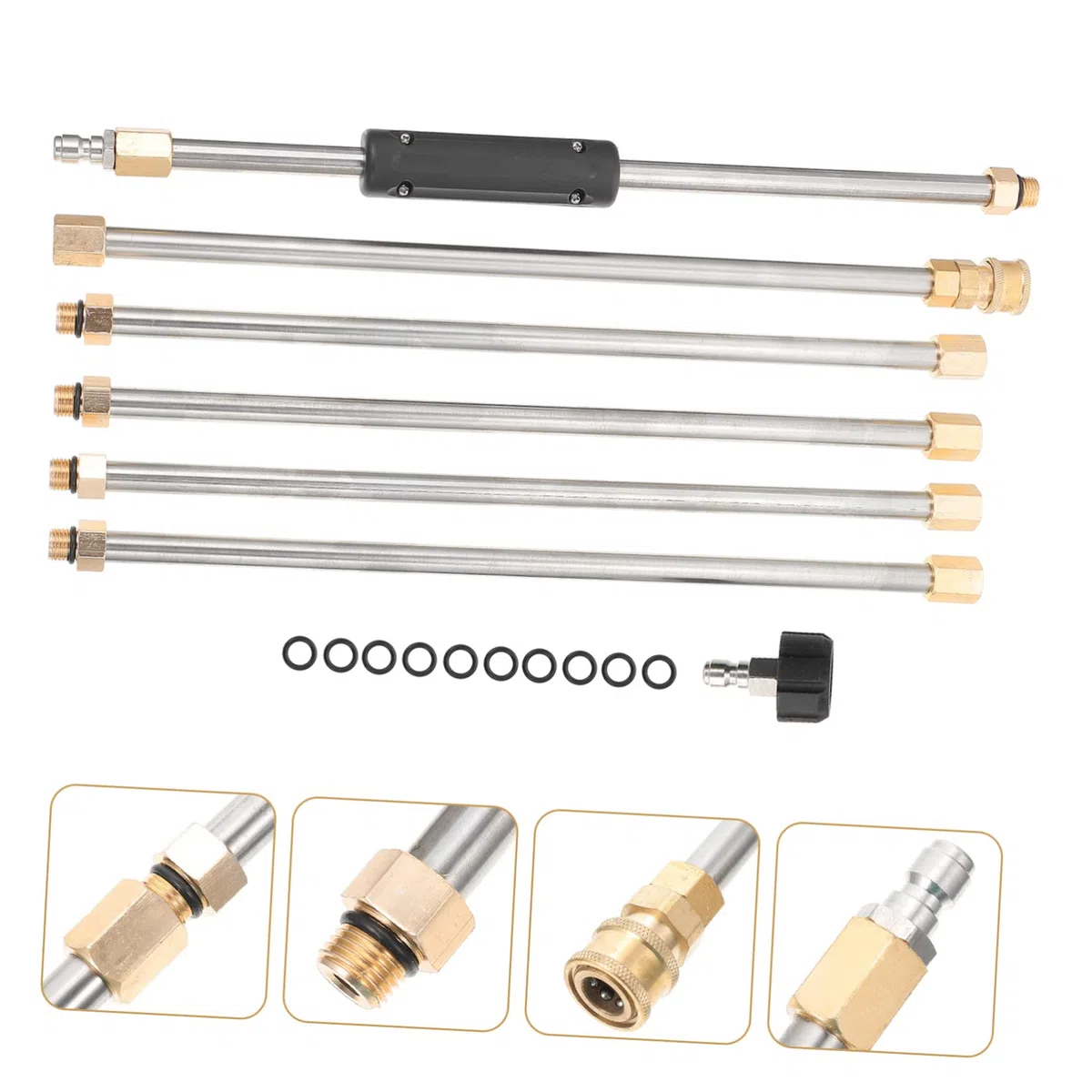 HEMOTON 1juego Manguera De Extensión para Hidrolavadora Varita De Limpieza Boquilla Kit para Lavado De Coches y Limpieza De Patios