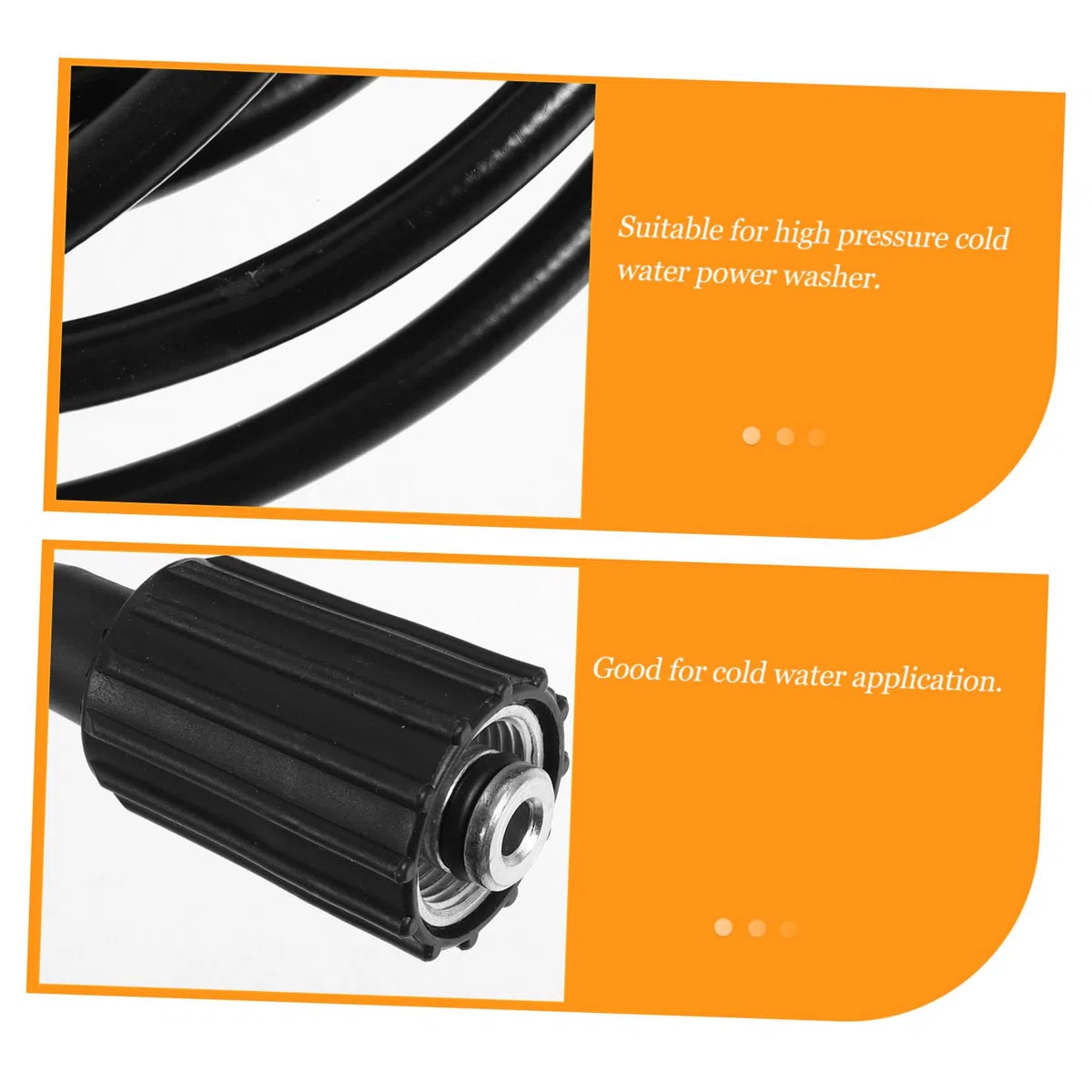NUOBESTY Manguera De Alta Presión Para Hidrolavadora 8 m M22 Para Agua Fría Tubo Resistente y Conexión Compatible Para Limpieza Exterior