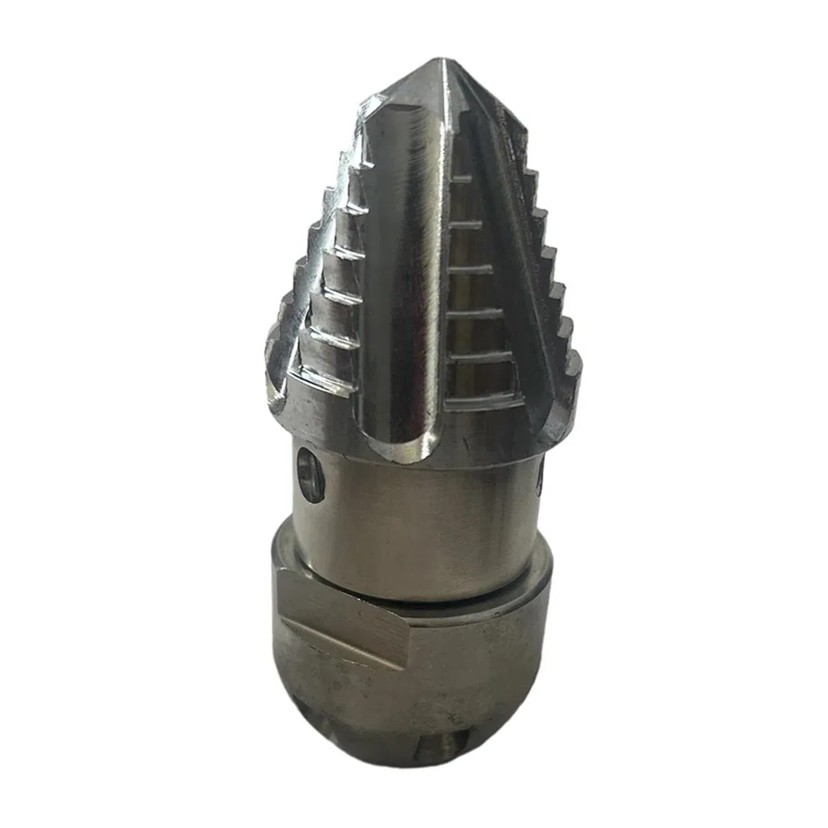 Boquilla giratoria de acero inox para limpieza desagües | Boquilla giratoria de alta presión para zanjas, líneas de alcantarillado y camión de dragado(40L min 200kg)