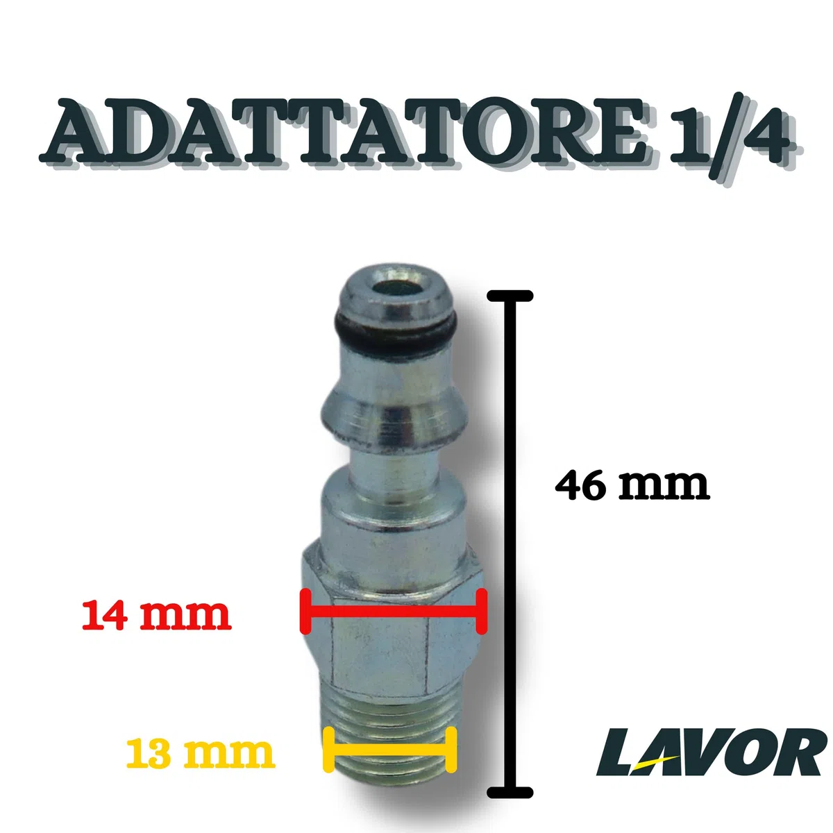 Pistola hidrolimpiadora Lavor S'10Y con mecanismo de latón, lanza Rotox y adaptador 1/4" – Kit profesional definitivo (pistola S'10Y + lanza Rotox + adaptador 1/4")