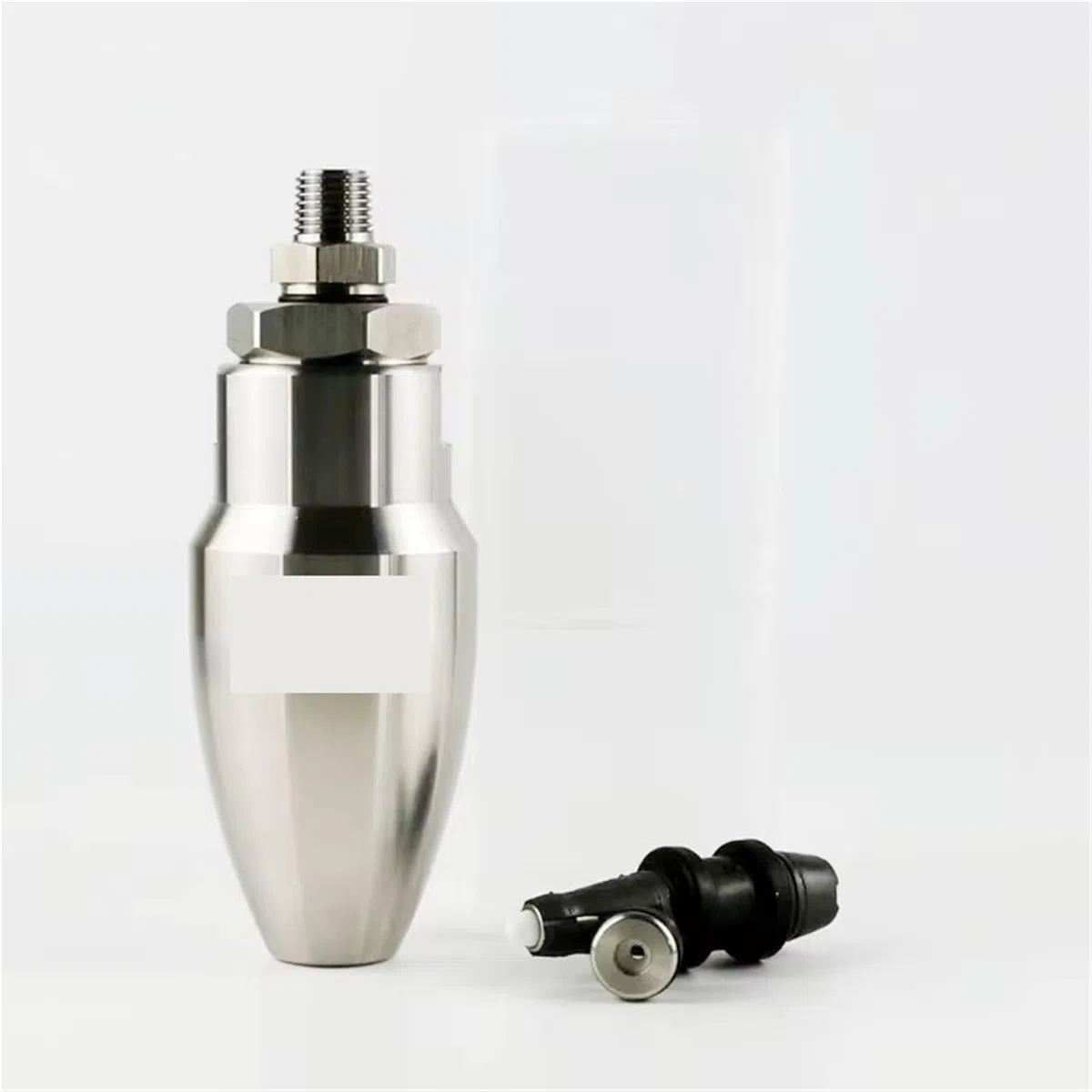 Boquilla Turbo giratoria de presión ultraalta | Presión de 500 bar, acero inoxidable for limpieza con lavadora a alta presión.(Tungsten steel core)