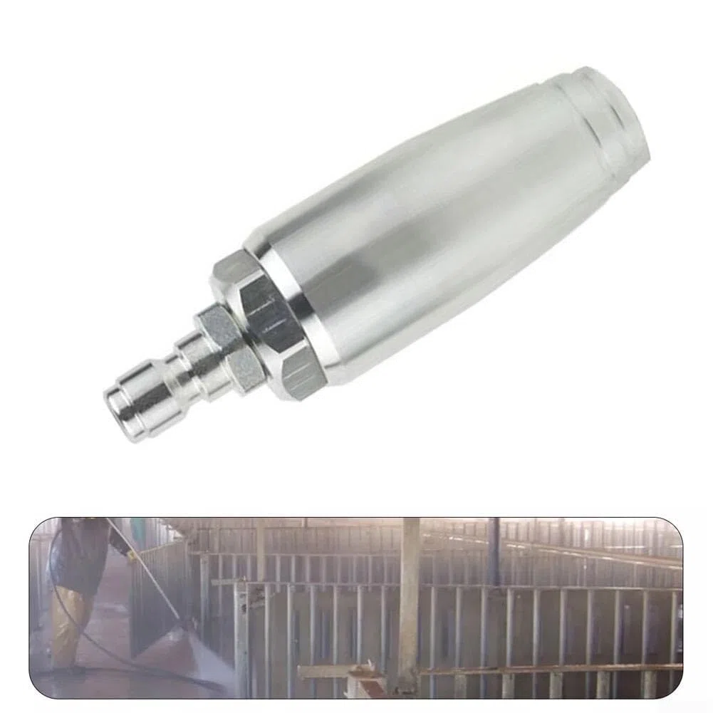 Boquilla Turbo giratoria for lavadora de alta presión, punta rociadora for lavado de automóviles, jardinería y limpieza industrial, acero inoxidable de 5000 PSI, conexión rápida, 5x10cm