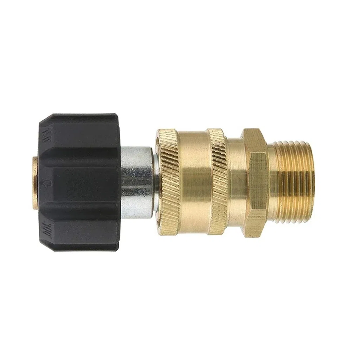 SBTRKT Juego de válvula adaptadora for Lavadora a presión, Kit de conexión rápida métrico M22 de 14Mm a Hembra de 3/8 Pulgadas, Conector Macho M22 de 5000 PSI