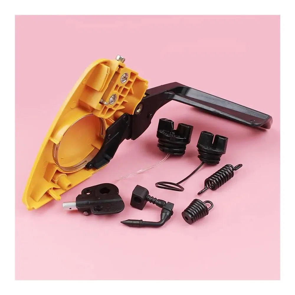 Kit de Aceite for Tapa de protección de Freno de Mano, Compatible con Motosierra 350 y 351, Tapa de Aceite y Combustible, Resorte Amortiguador, repuestos for Motosierra.