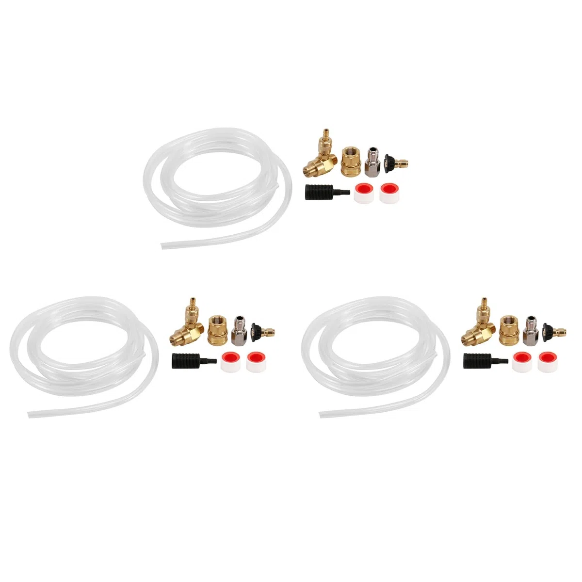 3X Inyector de Aguas Abajo para Lavadora una Presión, Kit de Inyector de Lavador una Presión, Inyector de Jabón, Conexión Rápida de 3/8 Pulgadas, 4000 PSI