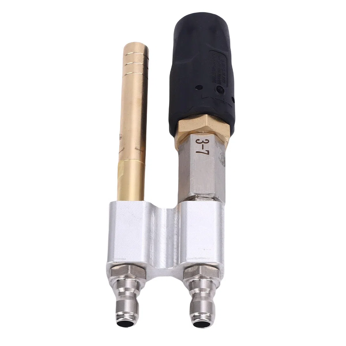 Boquilla para lavadora de alta presión - 1000 a 4050 PSI - Conexión rápida de 1/4 de pulgada - Accesorio giratorio M5 - Punta de lavado suave de 3 a 7 GPM - Ángulo de