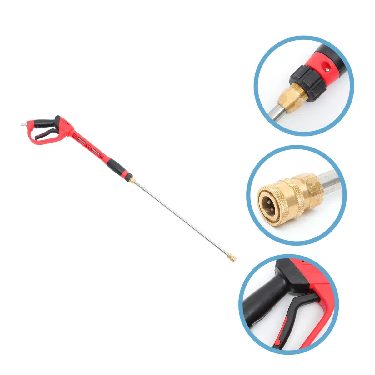BESPORTBLE Pistola de Limpieza de Alta Presión PSI Rociador de Limpieza con Varilla de Extensión Reemplazable Herramienta de Riego para Hidrolavadora