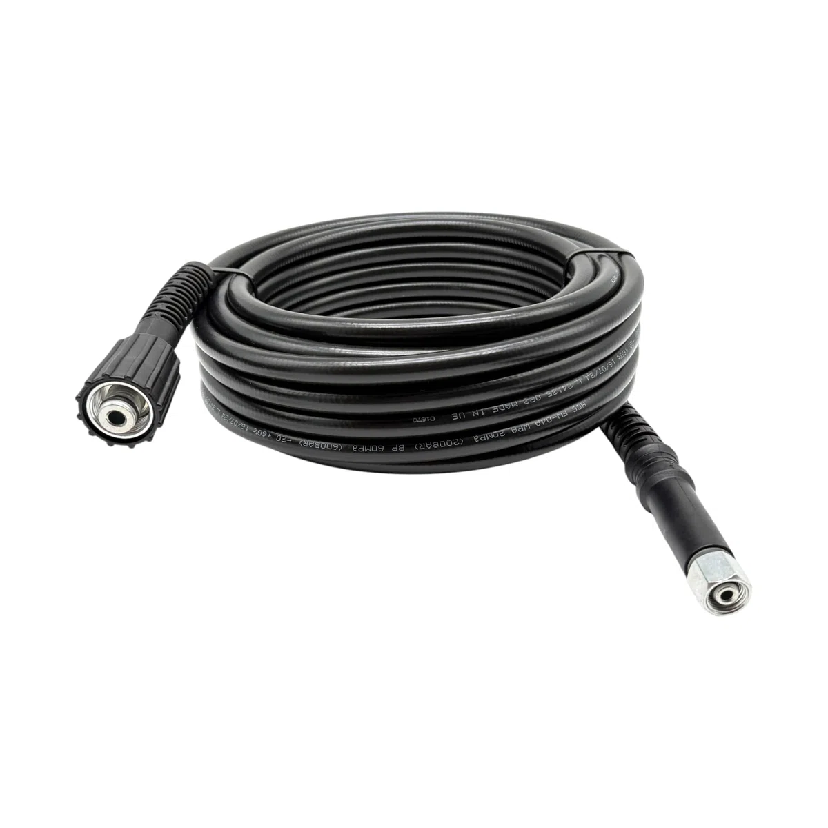 Manguera de alta presión DN6, 200 bar, M22 x 1,5 IG, mandril de 14 mm a M14 IG, manguera de repuesto para limpiadores de alta presión compatible con dispositivos Kärcher – M&M Smartek (15 metros)