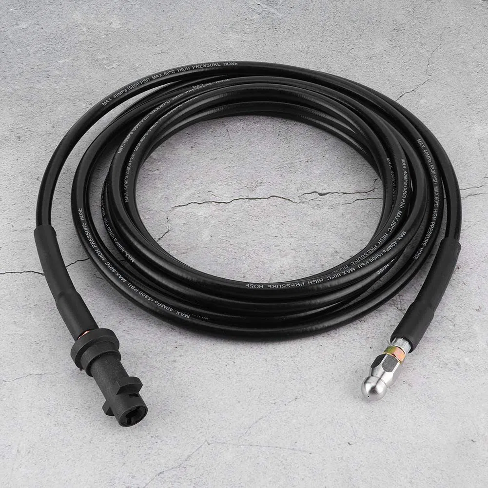 Manguera de Lavadora de Alta Presión Tubo de Manguera de Lavadora Eléctrica Limpieza de Tuberías de Agua Manguera de Repuesto de Lavadora Eléctrica de Goma Apto para Reemplazo
