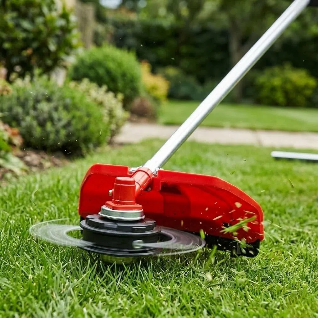 SHAYN Cabezales de desbrozadora universales M10 x 1,25 de repuesto para mano izquierda, cabezal de desbrozadora de gasolina de 2 líneas de alimentación de topes con línea de 15 m, 2,4 mm, carrete de