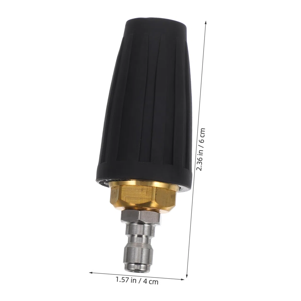Boquilla Turbo para Hidrolavadora 1/4 Negra de Alta Presión 4000 Psi para Limpieza de Concreto y Ladrillos Conexión Rápida y Punta Giratoria