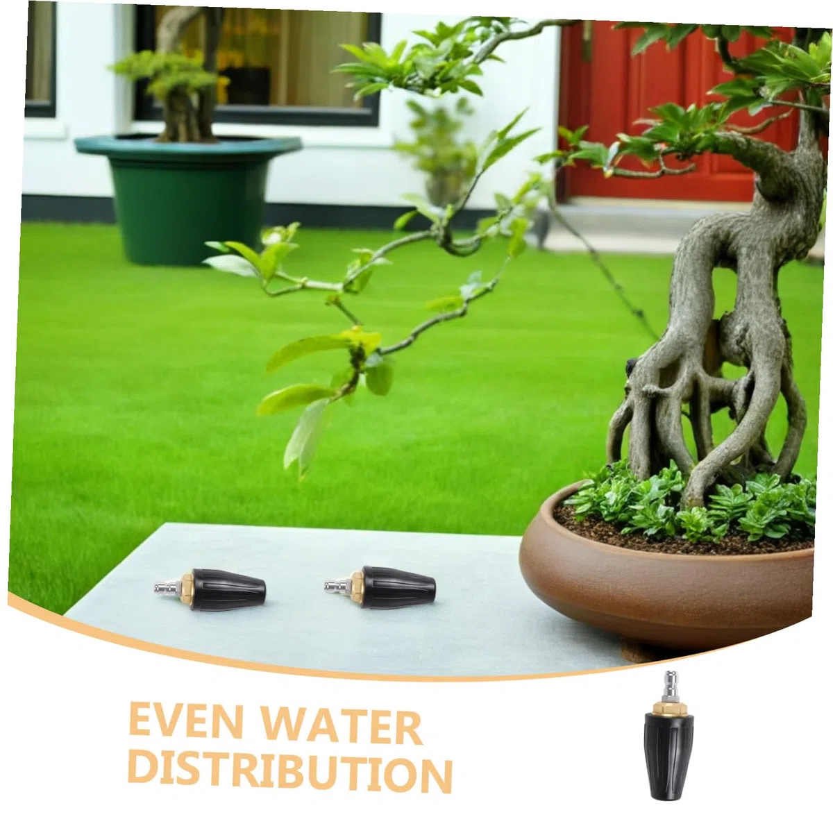 Didiseaon 2 Piezas Boquilla Rotativa Turbo para Hidrolimpiadora Conexión Rápida Ángulo para Limpieza Profunda y Riego Jardín Exterior
