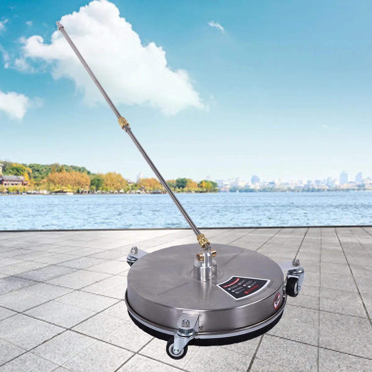 HEEPDD Boquilla Giratoria Turbo Boost Limpiador de Lavadora a Presión, Boquilla Giratoria de Acero Inoxidable de 15 Pulgadas Turbo Boost para Accesorio de Lavadora a Presión Entrada de Hormigón