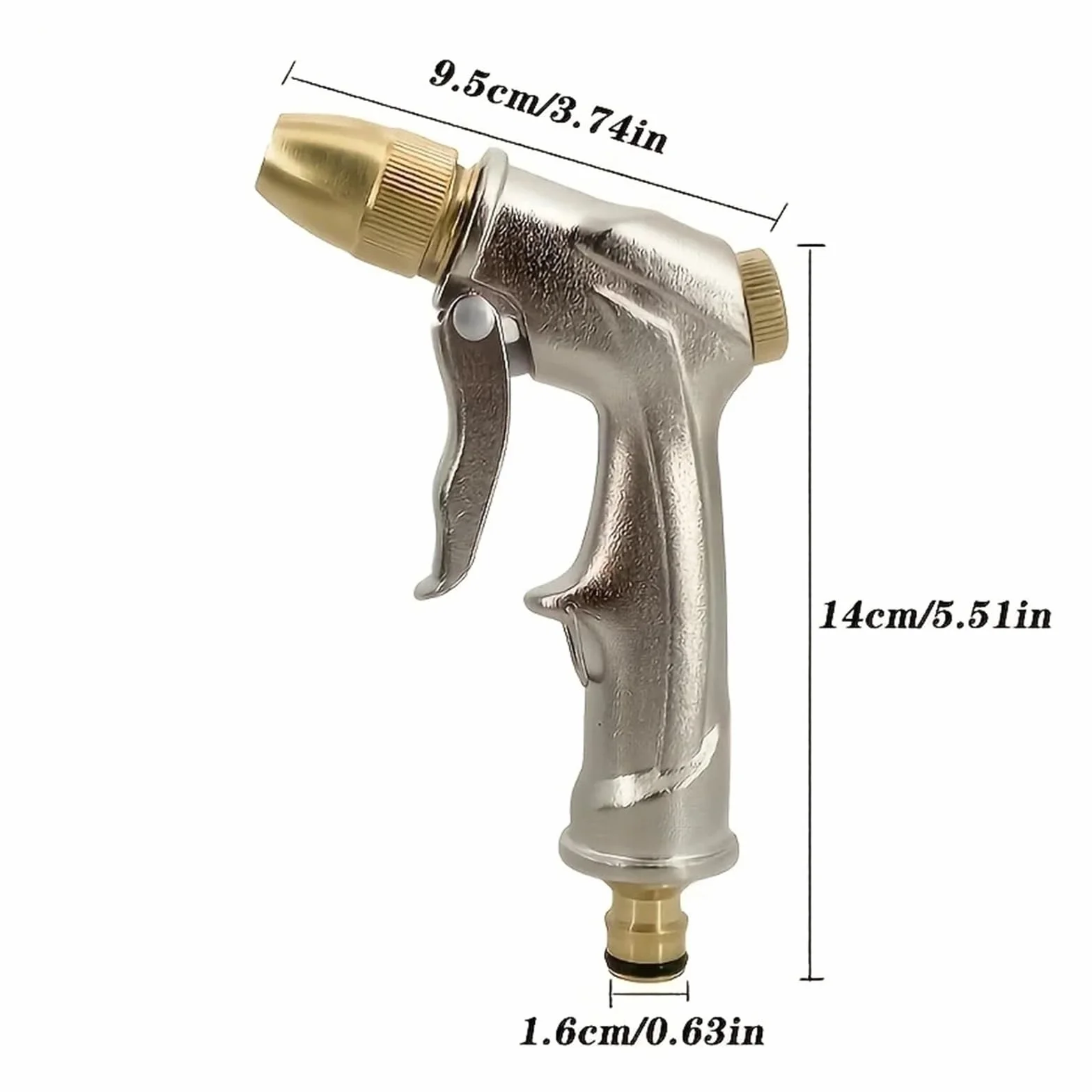 Pistola pulverizadora for manguera de jardín, portátil, agua a alta presión, ajustable, limpieza de metales, máquina de lavado de coches, boquilla de riego, espuma rociadora(Water Gun Set)