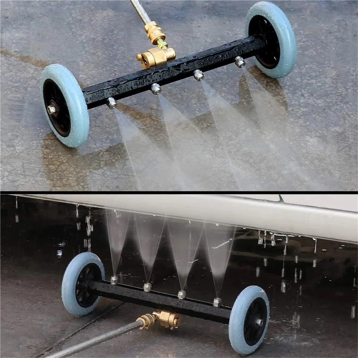 Varita de extensión para lavadora a presión Limpiador de chasis con hidrolavadora alta presión 5000 PSI, limpiador, lavado debajo del auto, boquilla limpieza carreteras, escoba agua(Extension rod)