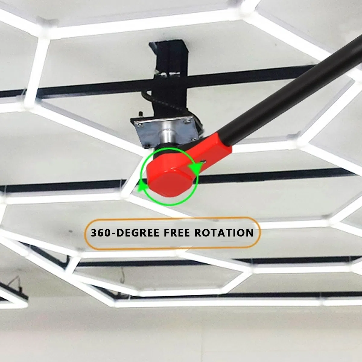 Soporte Colgante Retráctil para Hidrolimpiadora De Alta Presión con Manguera De 5,5m Montaje En Pared Giratorio Lavacoches Suspendido(Size:G)