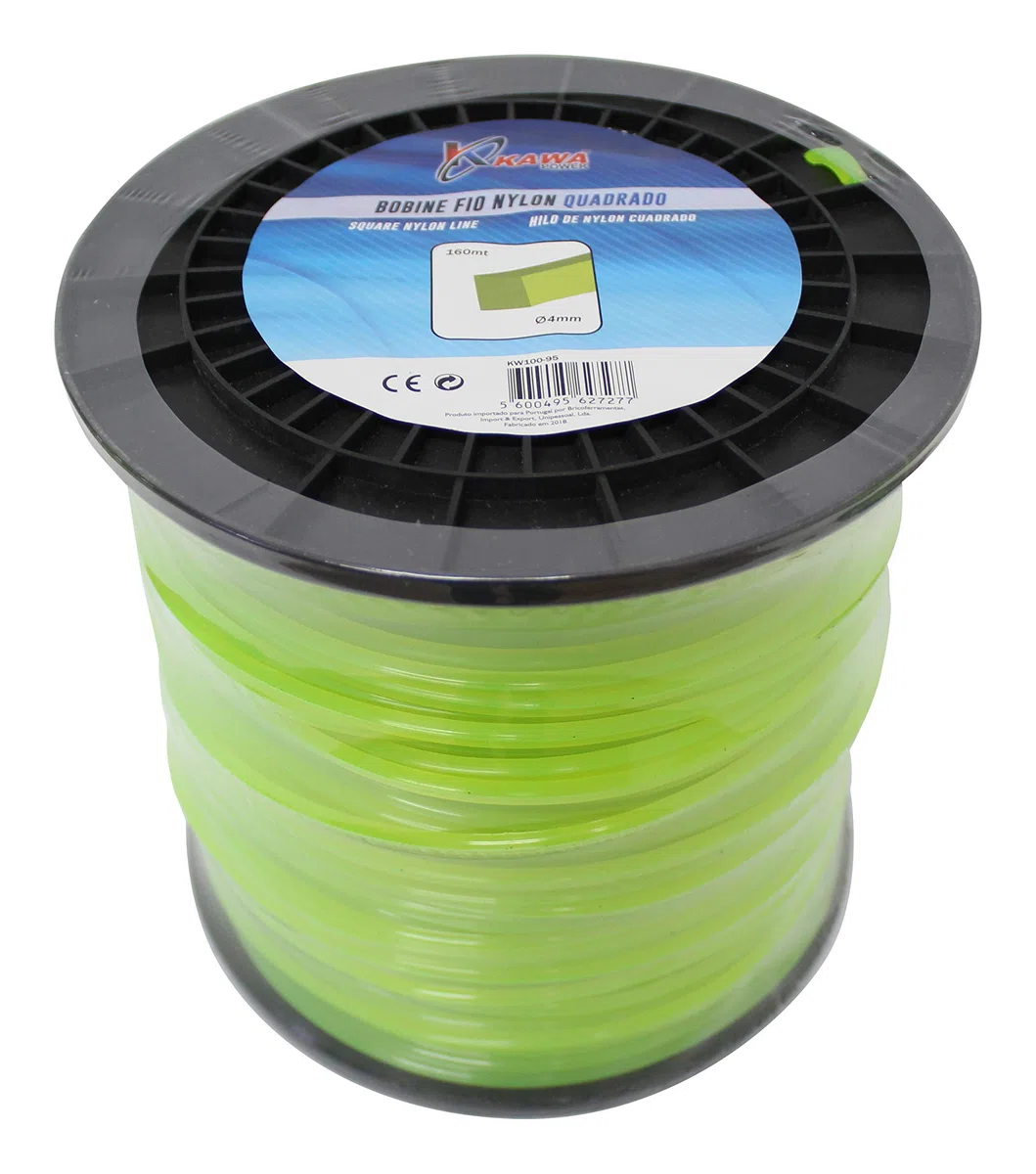 Hilo de nylon para desbrozadoras 4MM 160mt cuadrado Kawapower - Bricoferr