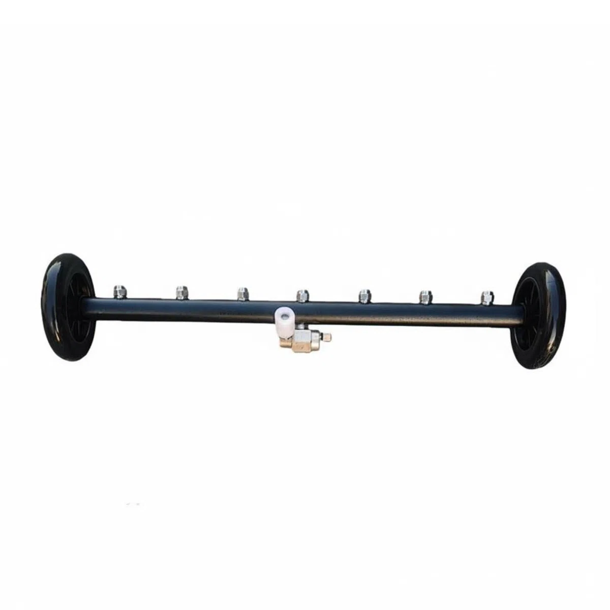 Colcolo Limpiador de Alta Presión Accesorio para Limpieza de Chasis de Vehículo Boquillas de Precisión Ruedas de Goma Cuerpo de Acero Inoxidable Adecuado para, 7-Hole Cleaner