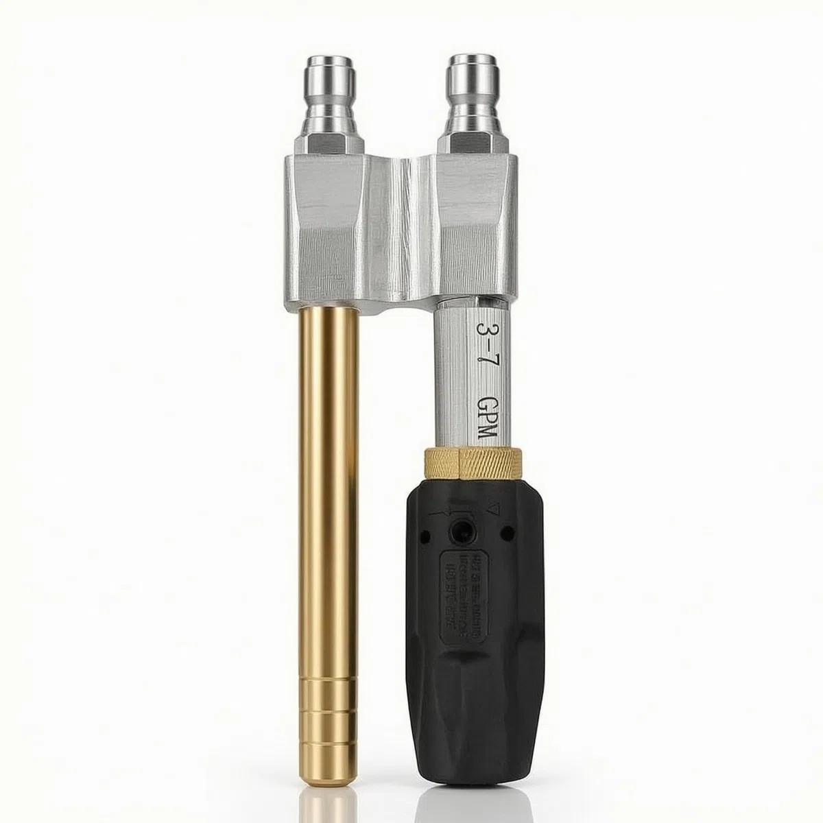 Sharplace de Pulverización Ajustable Doble para Hidrolavadora Accesorio de Alta Presión Tubo de Latón Empuñadura Ergonómica Acople Rápido 1/4 Pulgada Adecuada