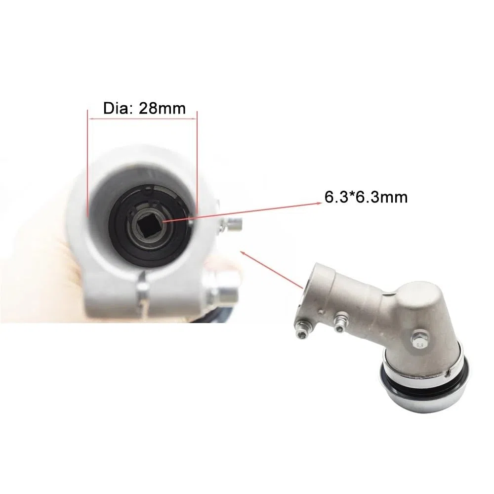 Cabezal de Engranaje Apto for desbrozadora Husqvarna 143RII 236R 243R 243RJ 253R 253RJ 543RS 553RS