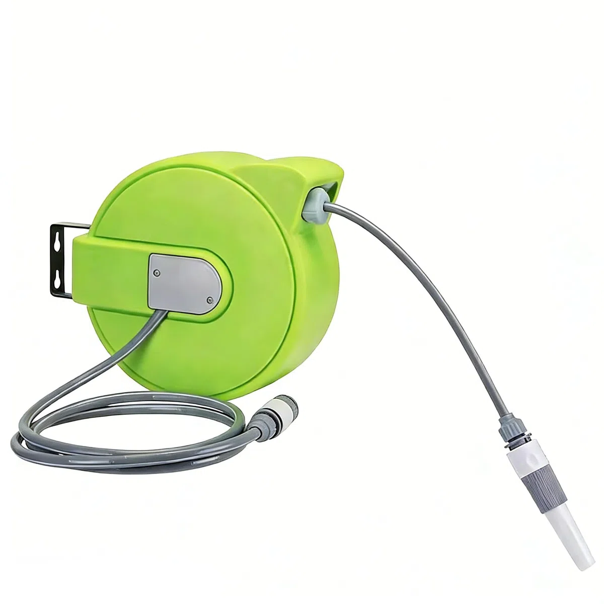 Bobina de reciclaje retráctil automática para lavado de coches, pistola de agua, estante de almacenamiento para el hogar, boquilla de alta presión, tambor conveniente (15 m)