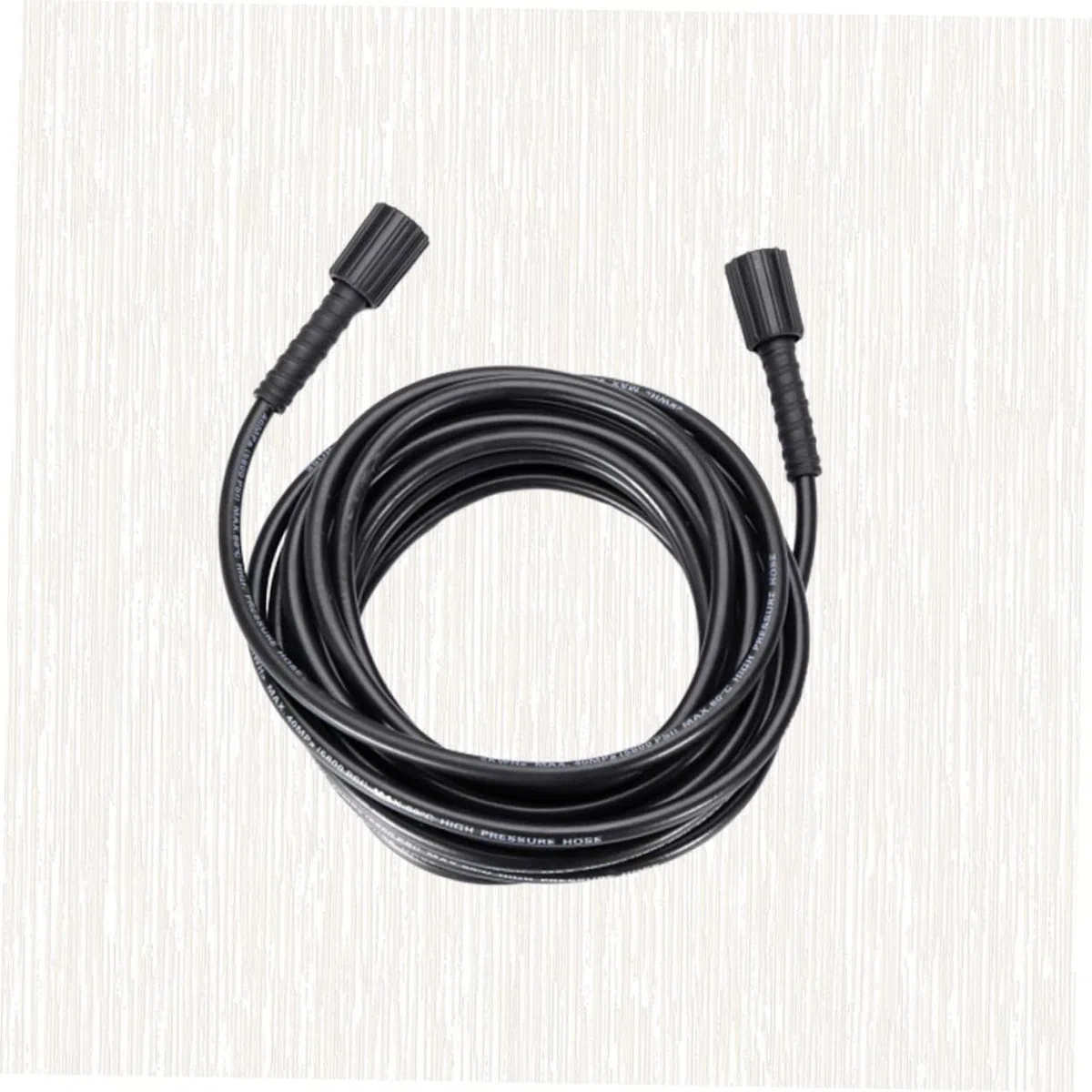Happyyami Manguera para Hidrolimpiadora de Alta Presión de Goma, Doble Extremo, Conexión Hembra 22 Mm-14/15, para Lavado de Autos Agua Fría