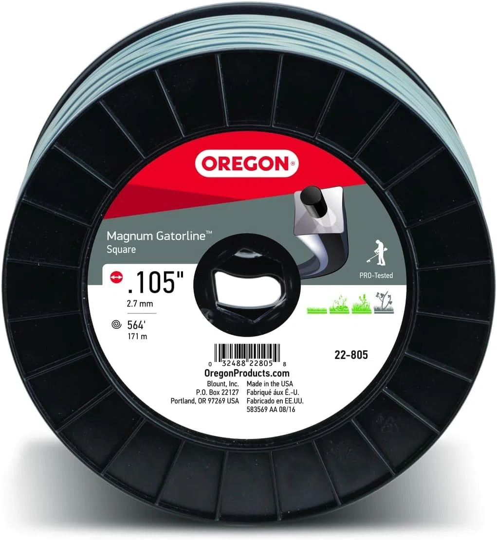 Bobina de Hilo para desbrozadora Profesional Oregon Magnum Gatorline 22-805, Muy Resistente, 266,7 cm x 171,9 m, 1,3 kg