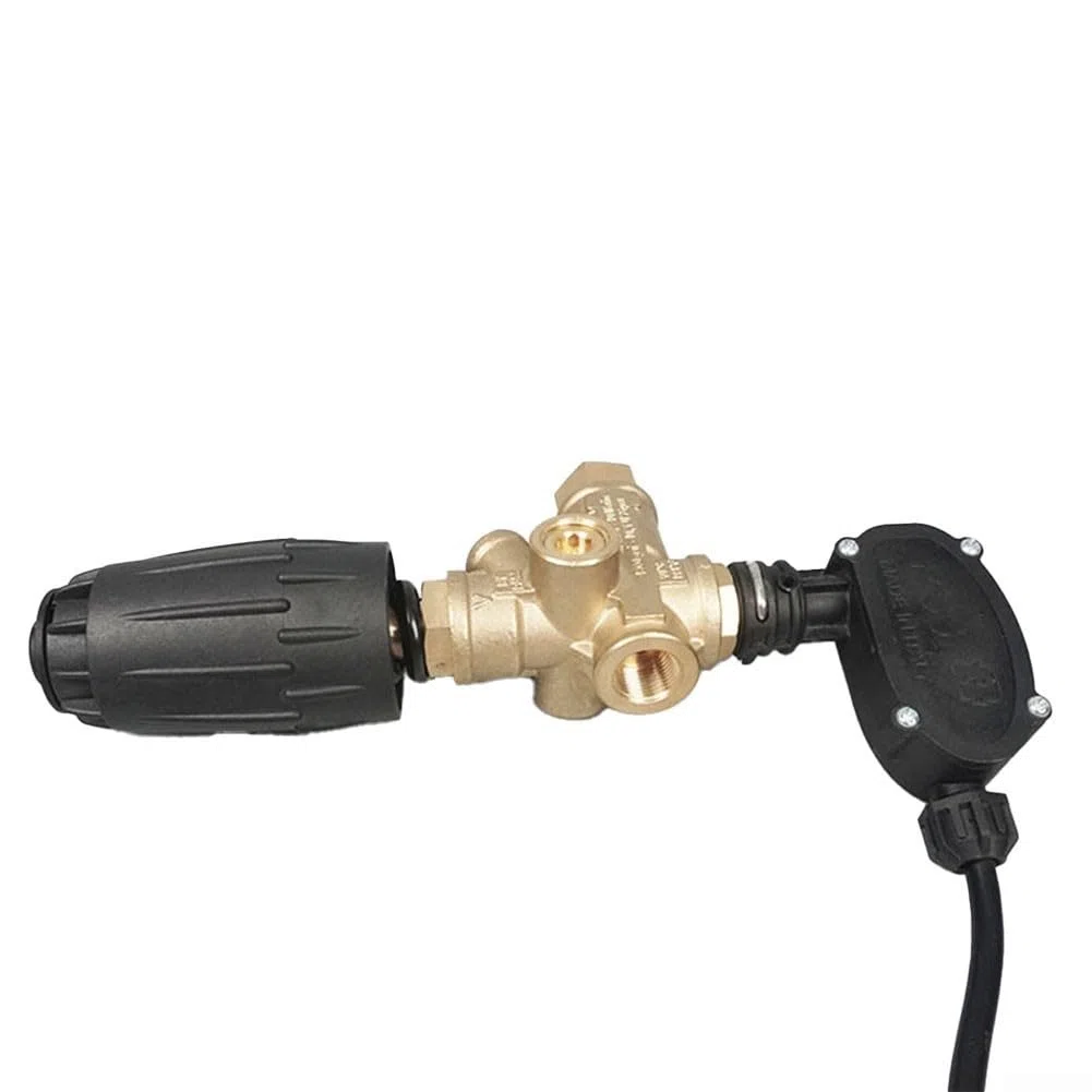 Válvula de descarga de bomba de alta presión de metal más interruptor de presión compatible con modelos Vrt3-310ps6 y Vrt3310ps6 de color amarillo, construcción robusta para una regulación eficiente