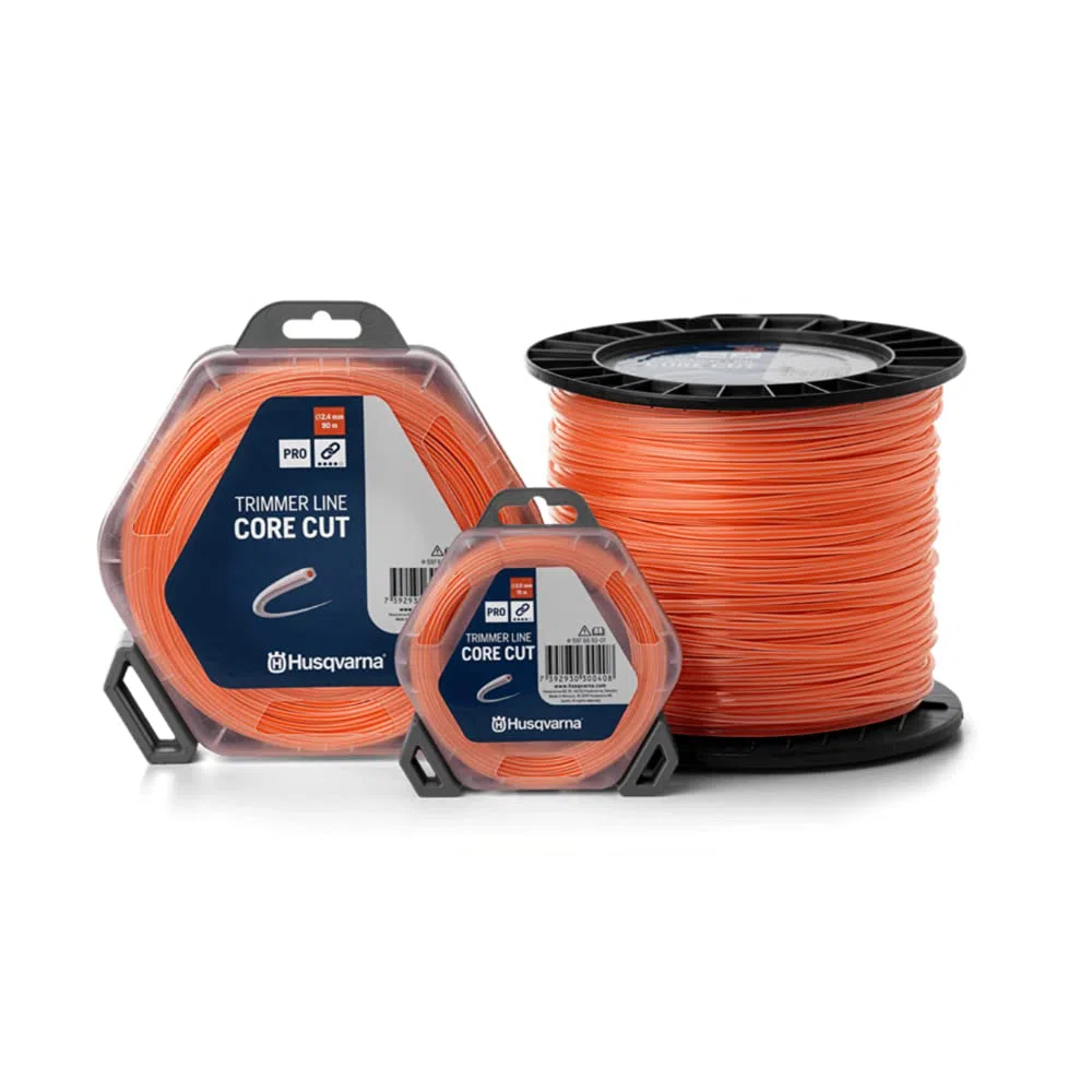Husqvarna 597669212 Hilo para desbrozadora 2,4 mm /240m Naranja/Translúcido