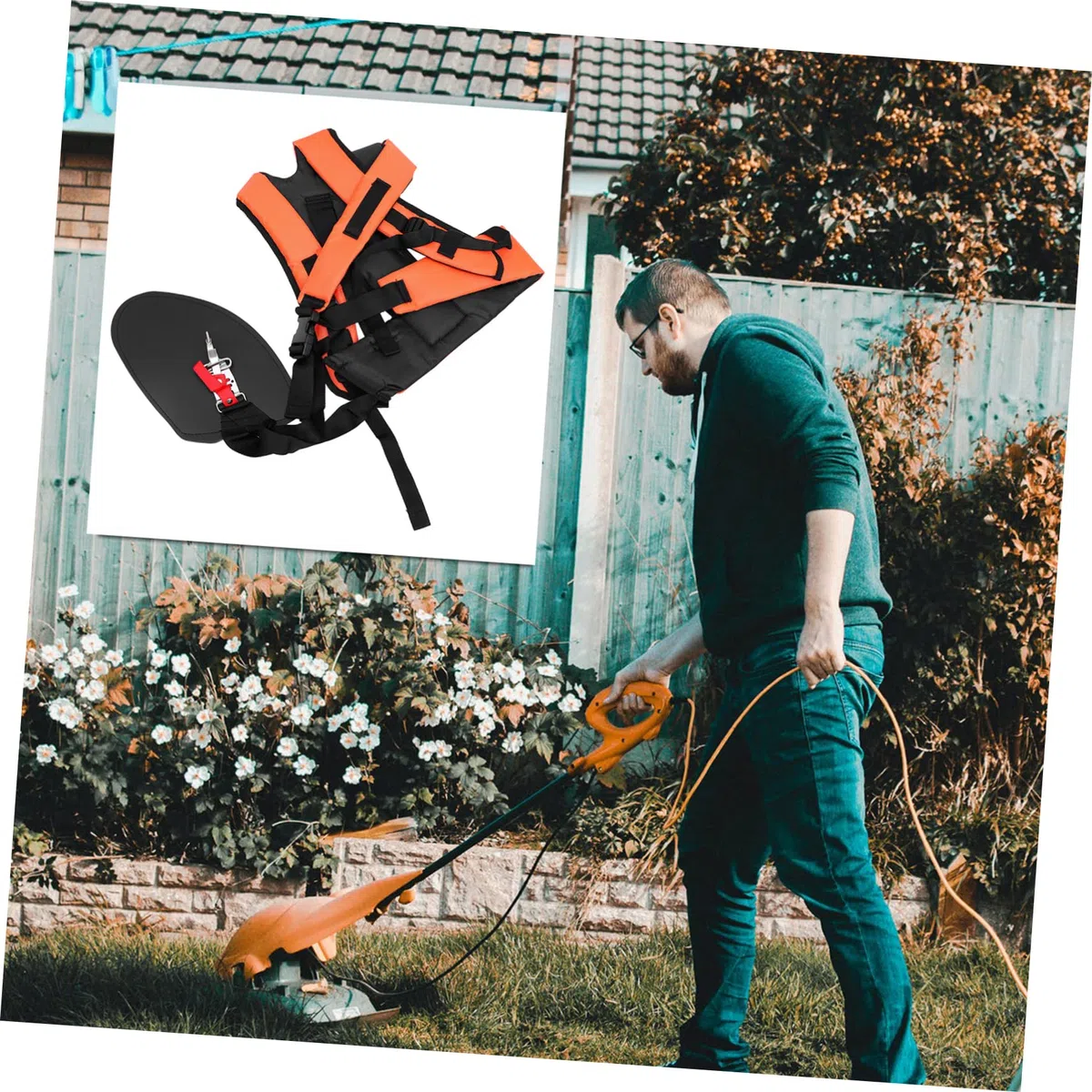 YARNOW 2piezas Correas Suaves para Arnés Cinturón Acolchado Cómodo Accesorios para Desbrozadora para Jardinería