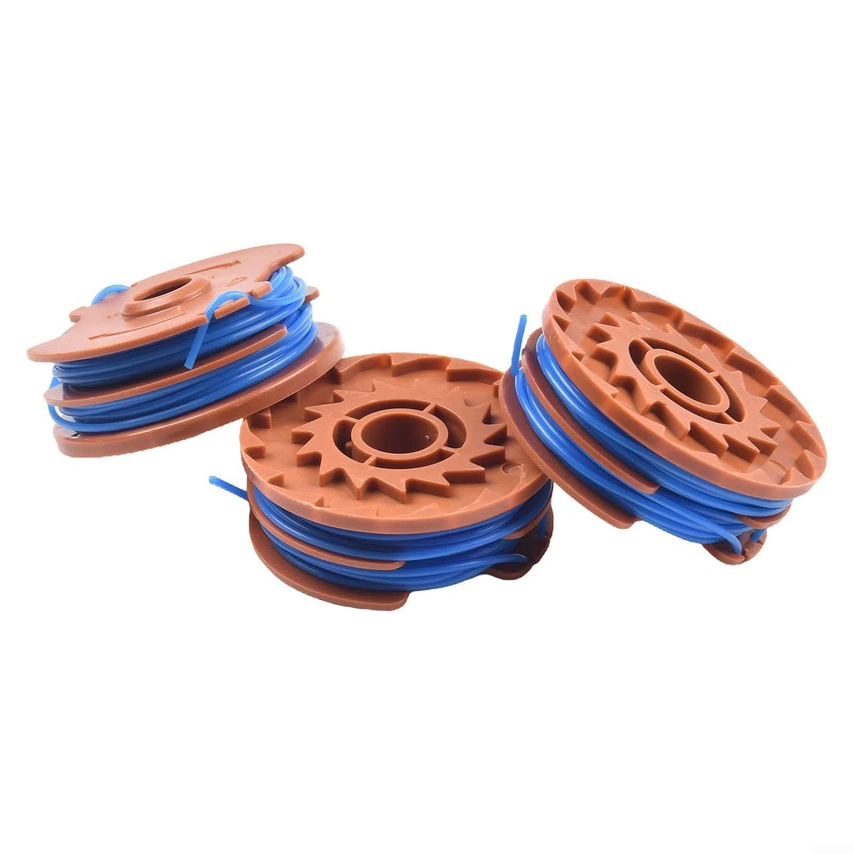 Bobina de Repuesto para Hilo de cortabordes, Carrete e Hilo Doble de 0,5 mm for desbrozadora TTB820GGT de 600 W (Paquete de 3)