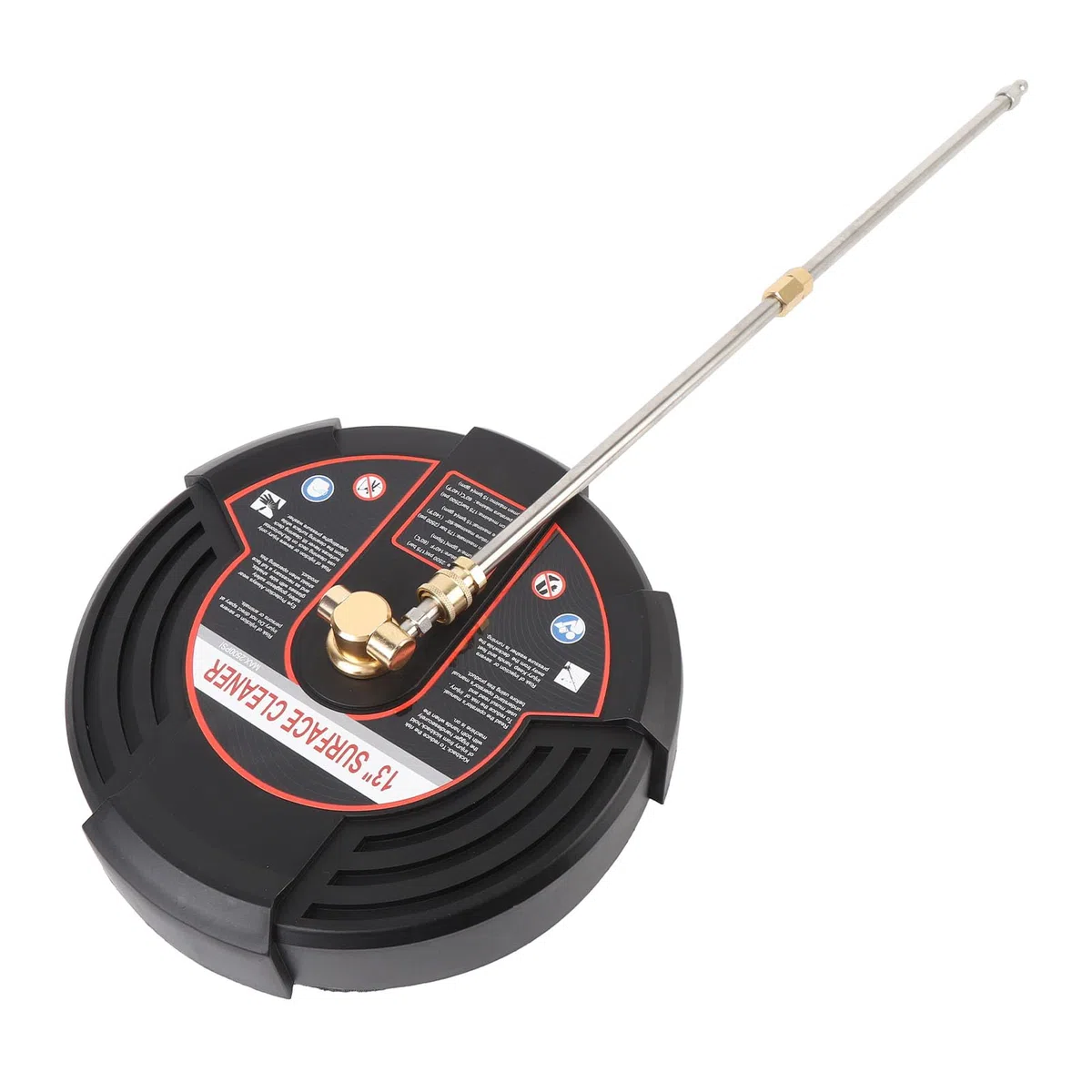 Jeffergarden Limpiador de Superficies para Lavadora a Presión, Accesorio para Lavadora Eléctrica con Carcasa de Acero Inoxidable con Cabezal de Limpieza de 13 Pulgadas, 2500 PSI, 2 Varillas de