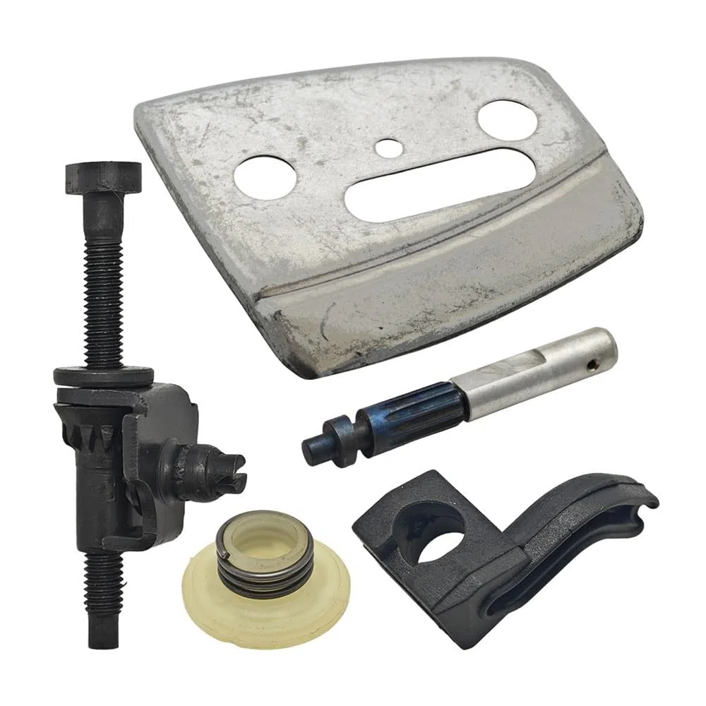 Placa de Barra de Aceite del Tensor de Cadena Compatible con Motosierra CS2145, CS2150, CS2141 y CS2145