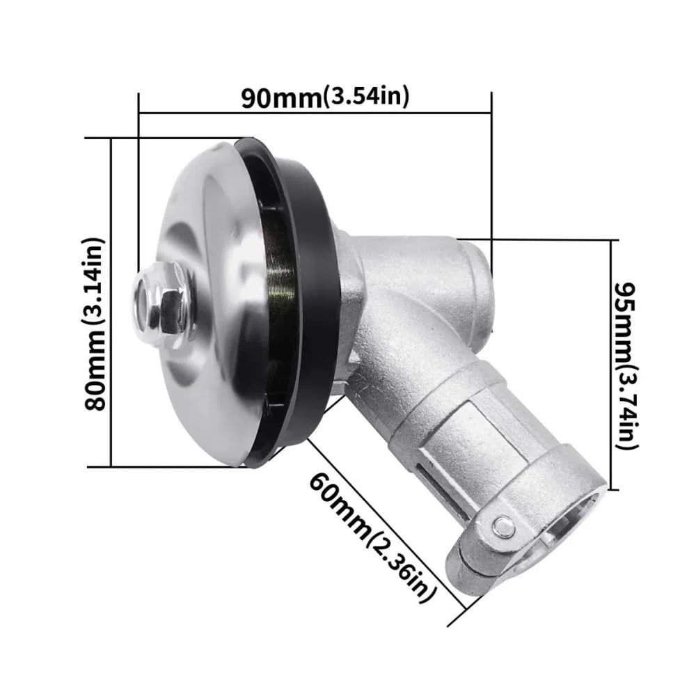 Cabezal de Engranaje recortador de 7/9 Dientes, Caja de Cambios de desbrozadora de 26mm/28mm | Piezas universales de repuesto for herramientas eléctricas de jardinería con cabezal de engranaje for cortacésped(26mm 7t)