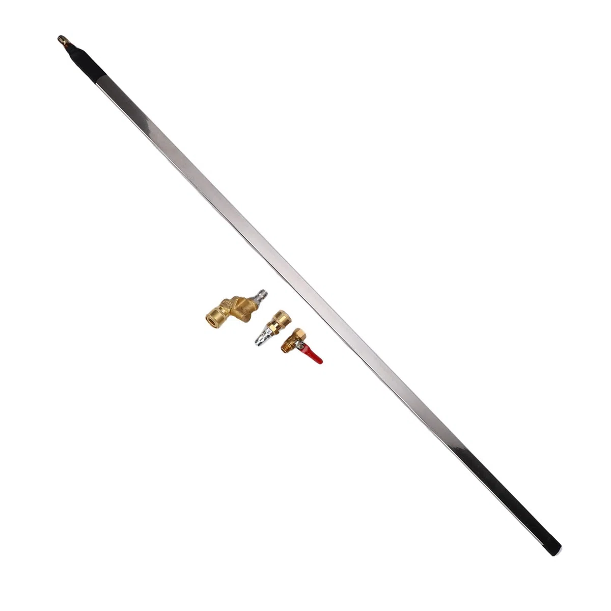 KIMISS Varita de Limpieza de Radiador de 4500 PSI, Lanza de Conexión Rápida de Acero Inoxidable, Varilla Rociadora de Repuesto, 16", Duradera, con Diseño Plano fácil.