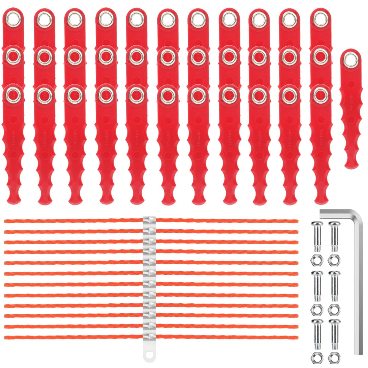 Paquete de 34 cuchillas de repuesto Quickload CMZST0653 y línea precortada de 0.12 pulgadas compatible con recortadoras Craftsman CMCST900 CMESTA900 CMESTE920 CMZST98020 CMCST915 CMEST913