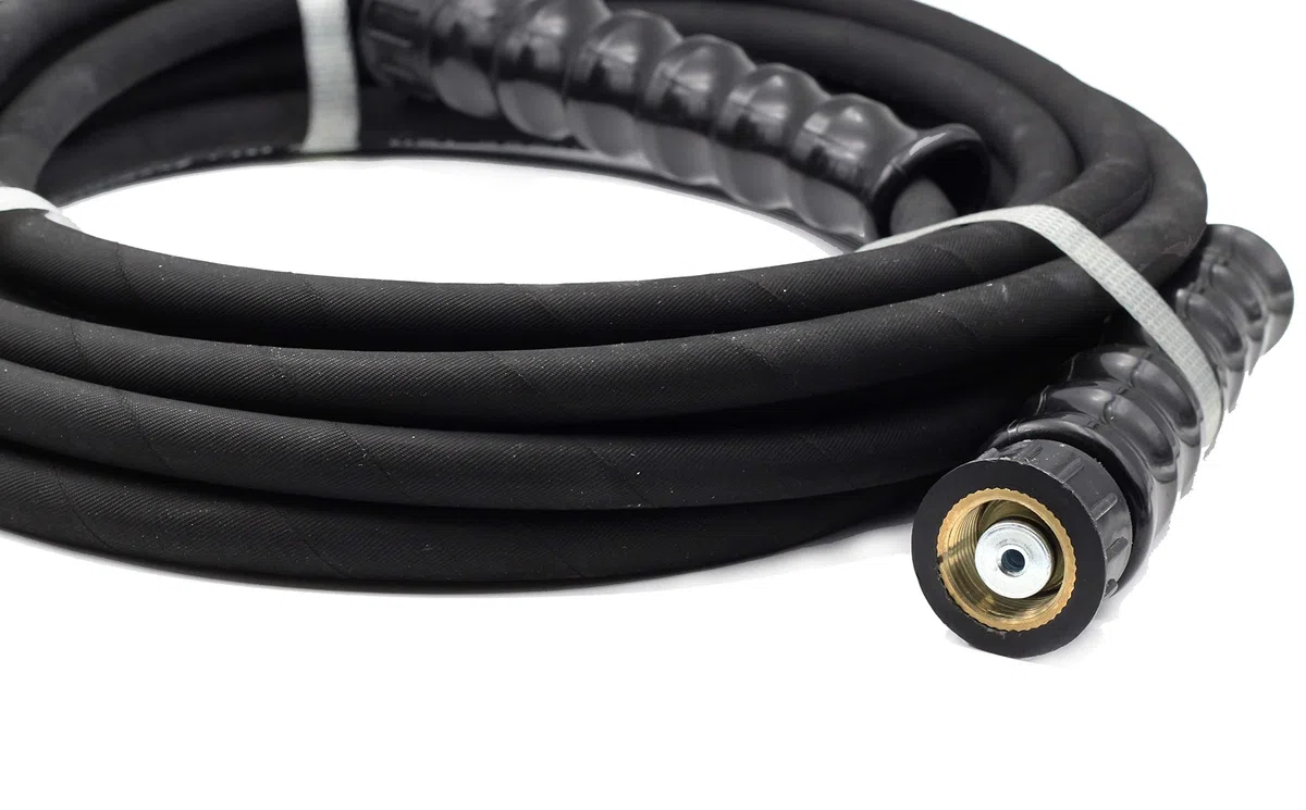 ✦3200 PSI ✦ Manguera de repuesto de goma resistente para lavadoras a presión con conector M22x1.5 (7.5m)
