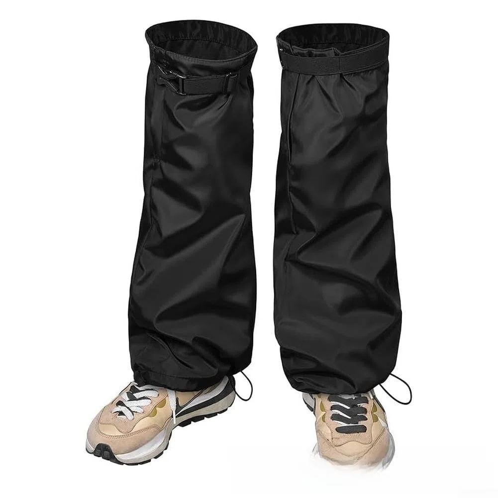 Protectores de piernas, 2 paquetes, protectores de corte de jardín, tela Oxford ajustable, costuras reforzadas impermeables, trabajo de cuidado del césped de granja (600D)