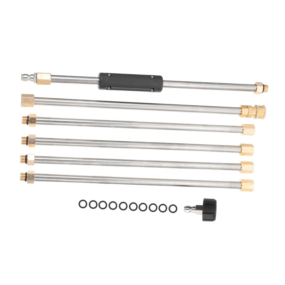 Toyvian Varilla de Extensión para Limpiadora de Alta Presión Herramienta de Limpieza de Automóviles 6 Piezas Incluye Boquillas Instalación