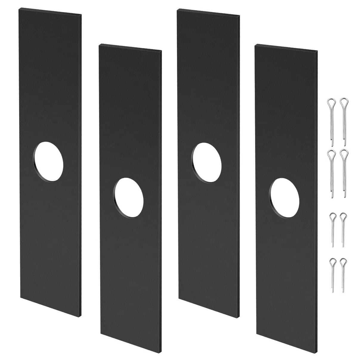 Paquete de 4 cuchillas de bordeadora de 7-1/2 pulgadas (agujero central de 1 pulgada), para Ryobi 613223, Craftsman 85719 79240, Echo 720-237-001, Stihl 4133-713-4101, Maruyama 216062. Green Machine