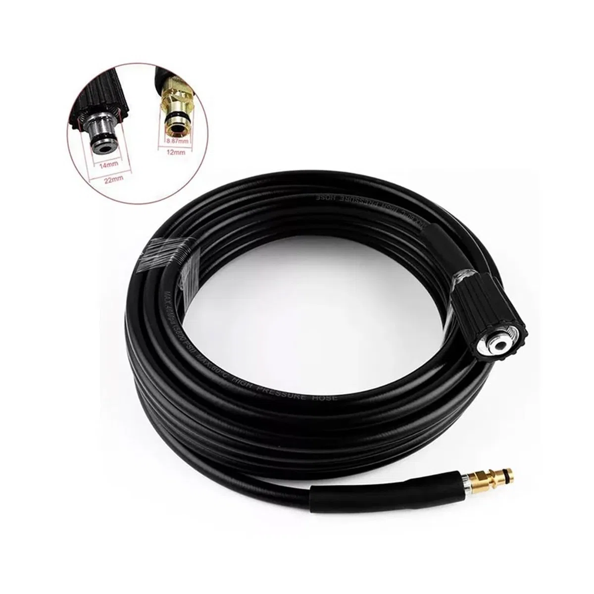 Manguera de extensión for lavadora de alta presión, Compatible con Karcher K2 K3 K4 K5 K6 K7, 5-20m Boquillas