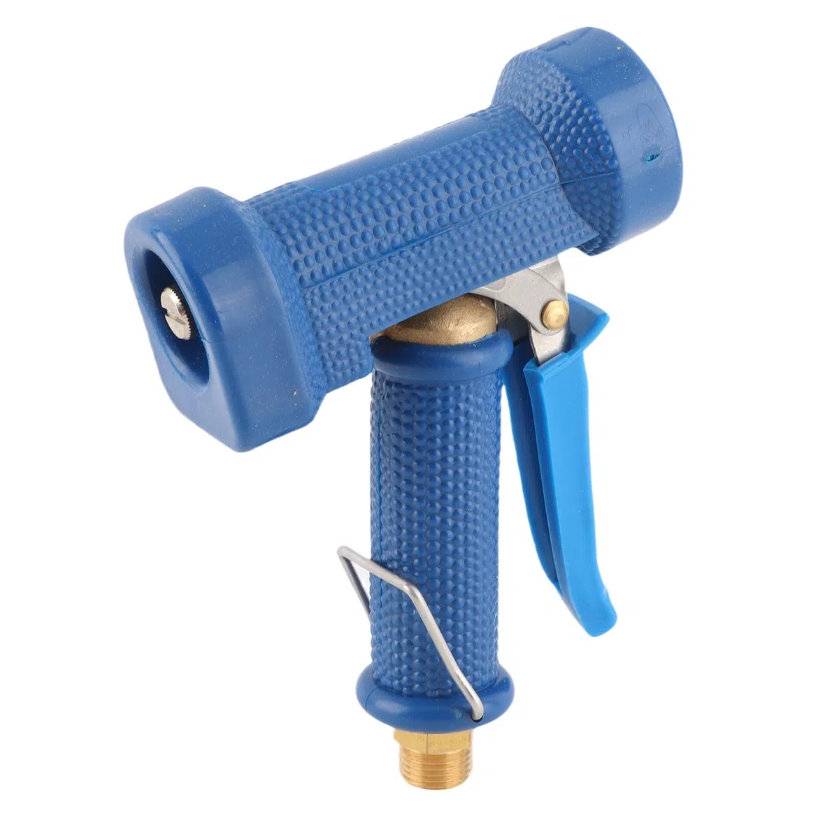 Boquilla azul de alta presión de cobre + cubierta de goma, pulverizador de agua de alta presión para hotel, restaurante y cocina, boquilla de descarga de latón caliente