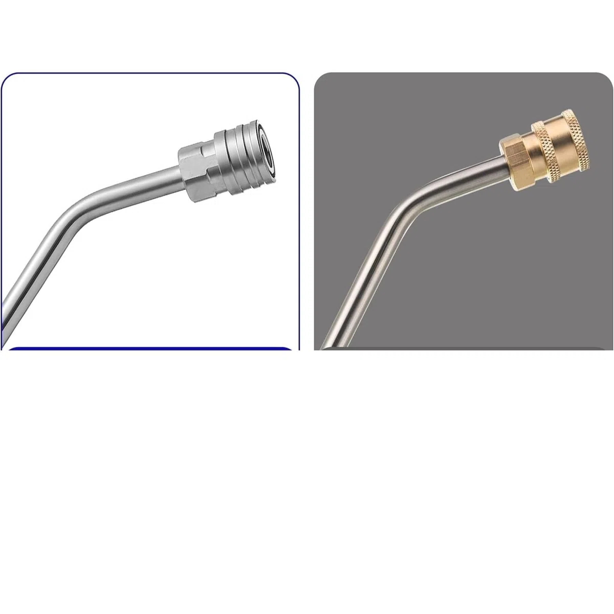 Varita de extensión para lavadora a presión Varilla de extensión curva 30/90 grados for hidrolavadora con 5 boquillas pulverización 1/4" conexión rápida. Accesorios for lavado autos(30 Angled wand)